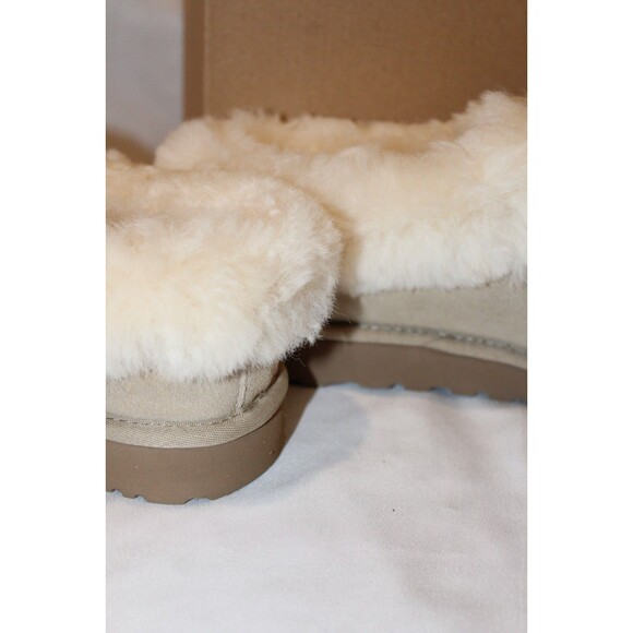 NIB UGG WOMEN'S TAZZETTE SUEDE SHEARLING SLIP ON SLIPPERS MSC‎ TAN NIB - Picture 6 of 8